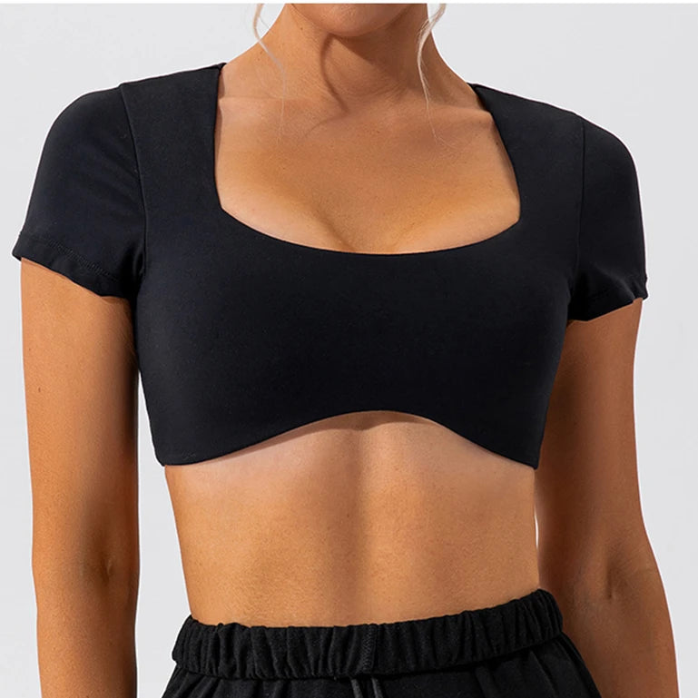 black Sports Bra