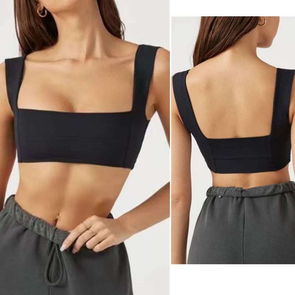 black Sports Bra