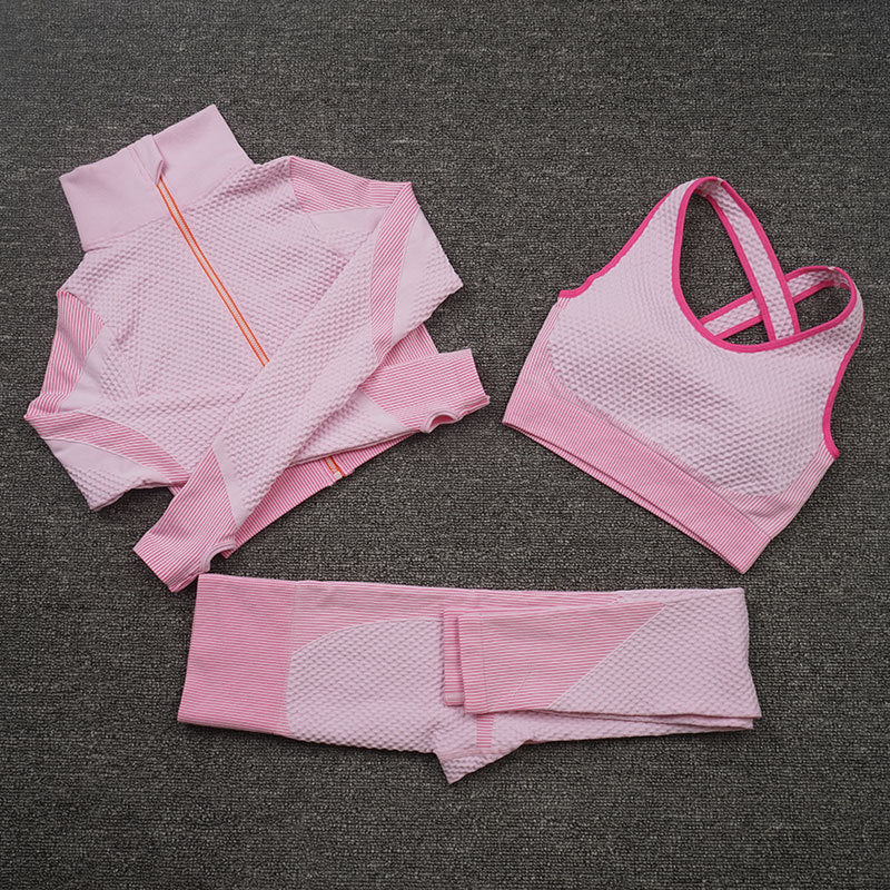 Three piece Stretch Yoga Suit