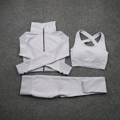 Three piece Stretch Yoga Suit