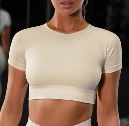 Short sleeve yoga suit