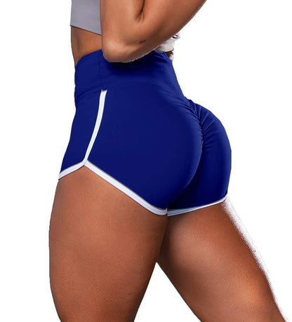 Sexy Solid Color High Waist Sports Running Shorts