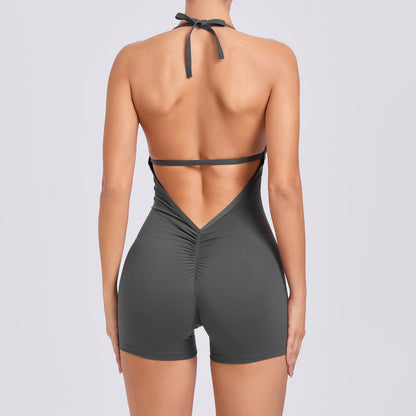 Yoga Halter Neck Jumpsuit