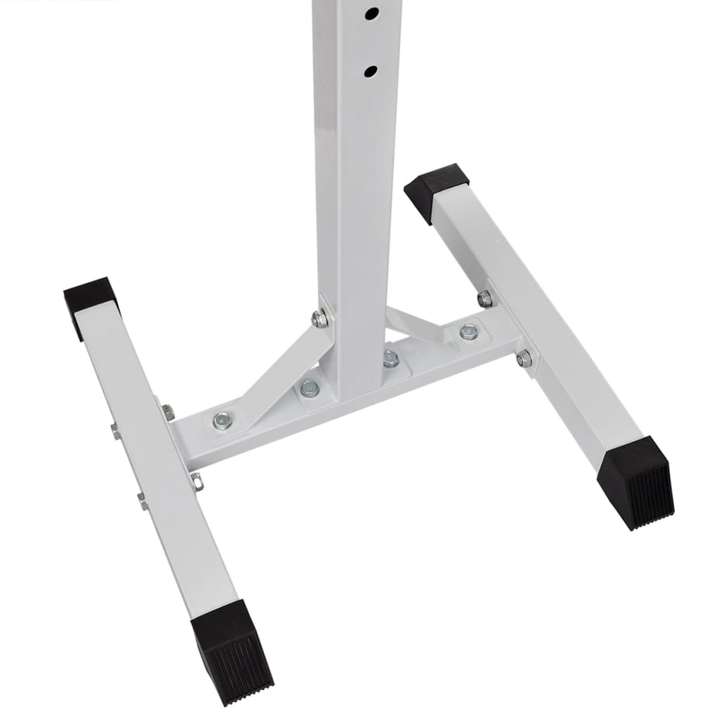 vidaXL Barbell Squat Rack with Barbell and Dumbbell Set 60.5 kg