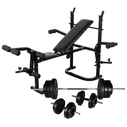 foldable weight bench with weights