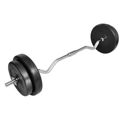 vidaXL Curl Bar with Weights 30kg