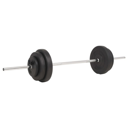 VidaXL 30 kg Barbell Set