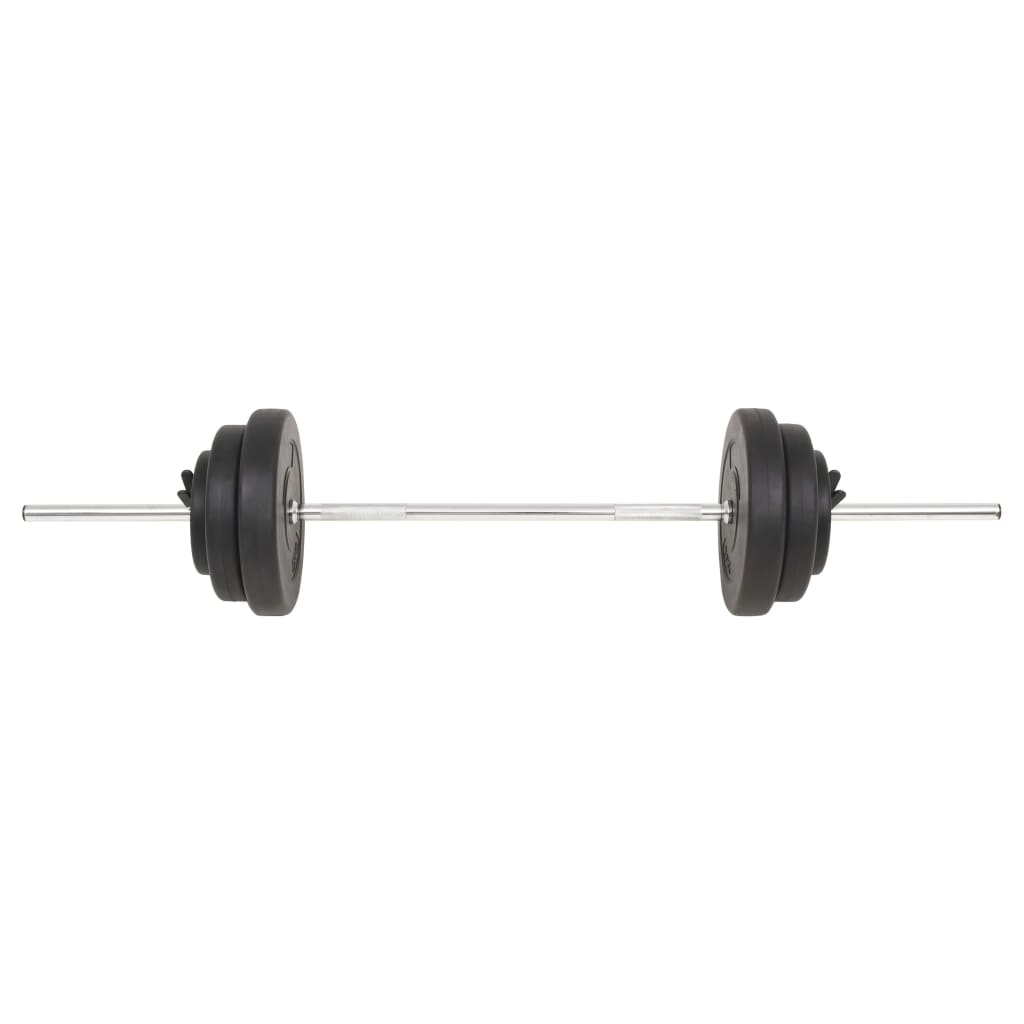 VidaXL 30 kg Barbell Set