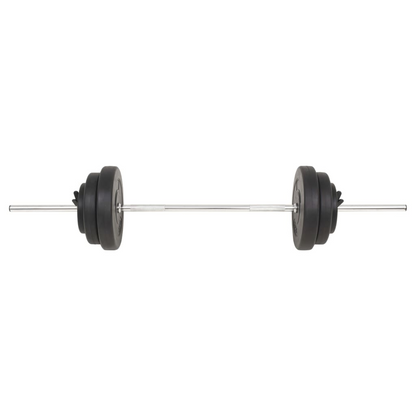 VidaXL 30 kg Barbell Set