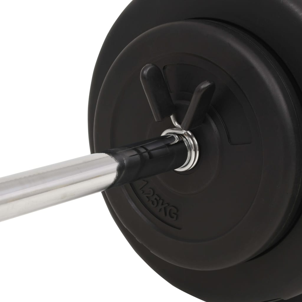 VidaXL 30 kg Barbell Set