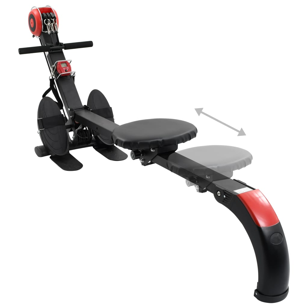 vidaXL Folding Rowing Machine Adjustable Resistance