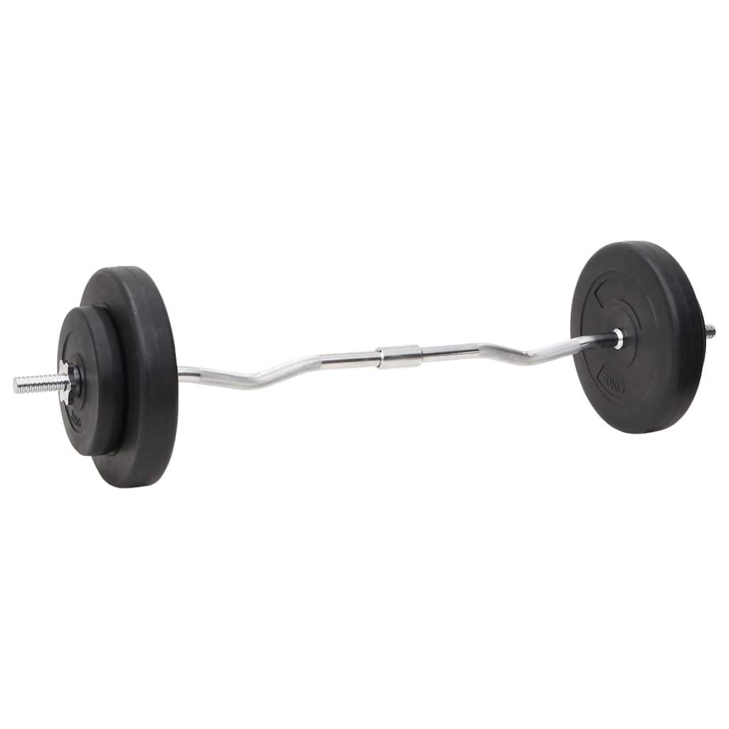 dumbbell and barbell set