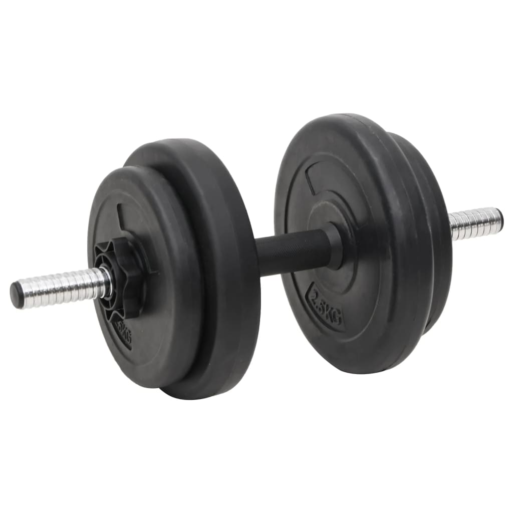 dumbbell and barbell set