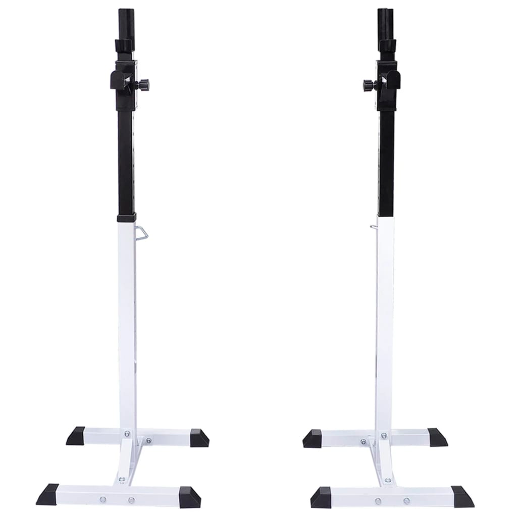 vidaXL Barbell Squat Rack with Barbell and Dumbbell Set 60.5 kg