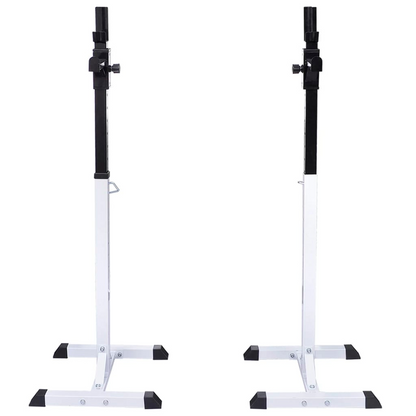 vidaXL Barbell Squat Rack with Barbell and Dumbbell Set 60.5 kg