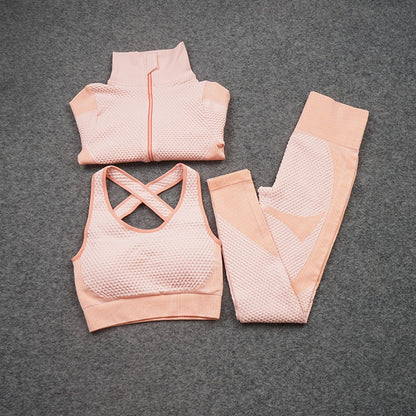 Three piece Stretch Yoga Suit