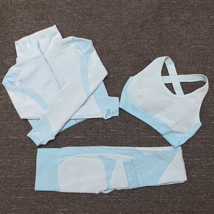 Three piece Stretch Yoga Suit