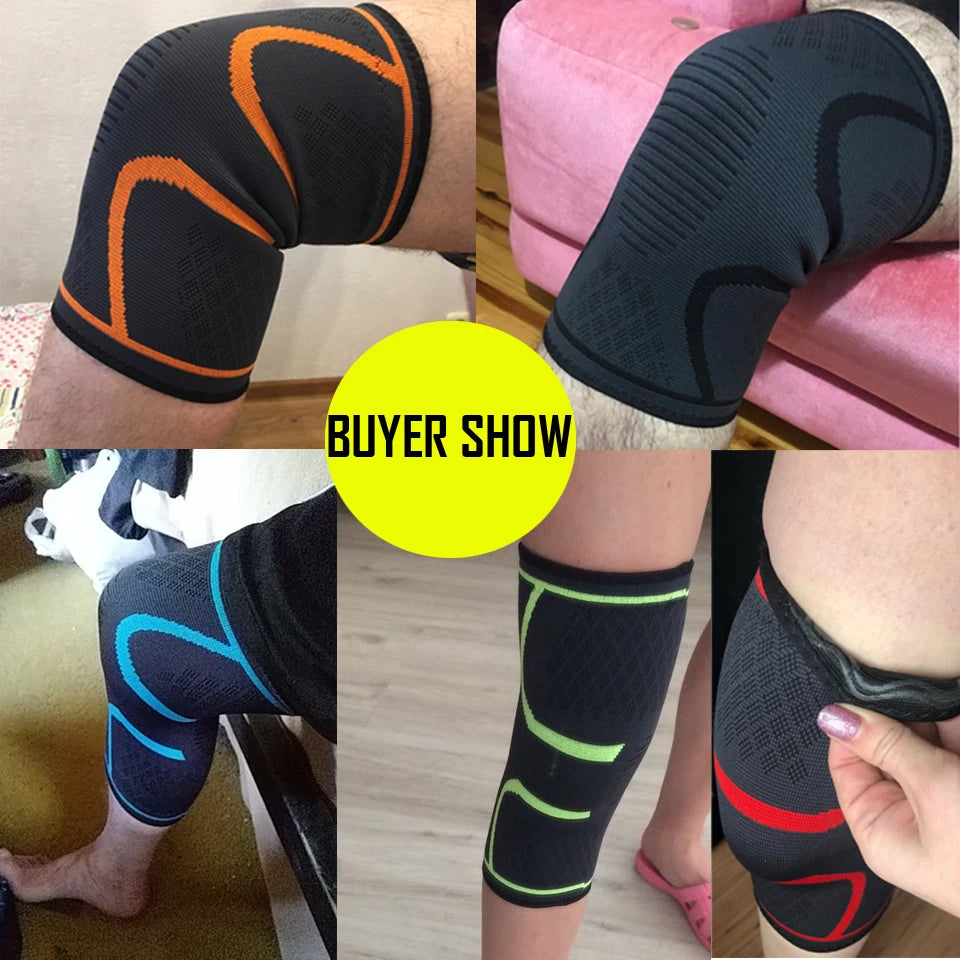 Elasticated Compression Knee Pads For Gym