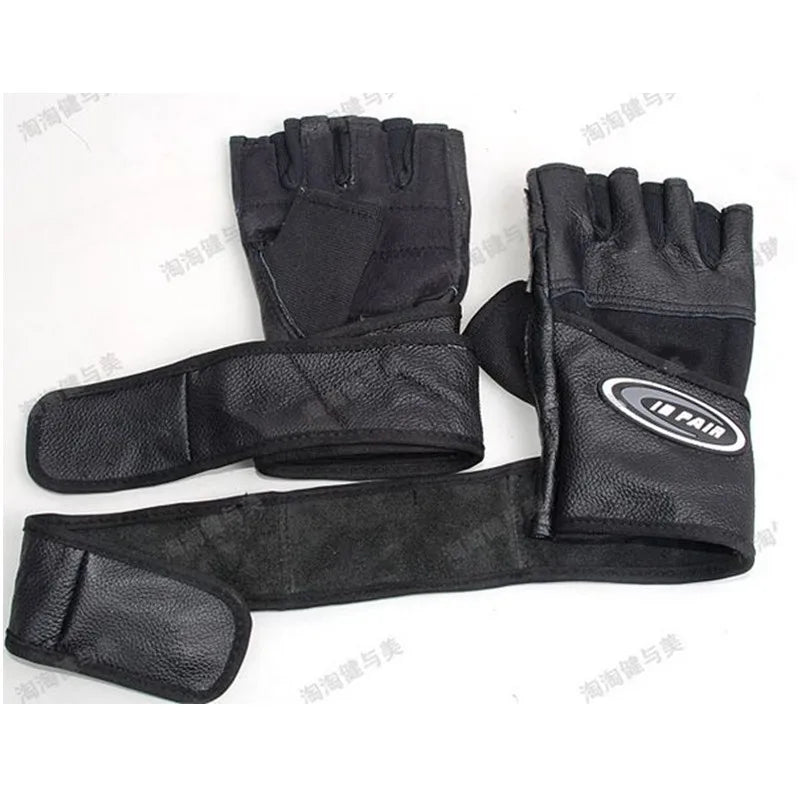 Men Black Leather Gloves