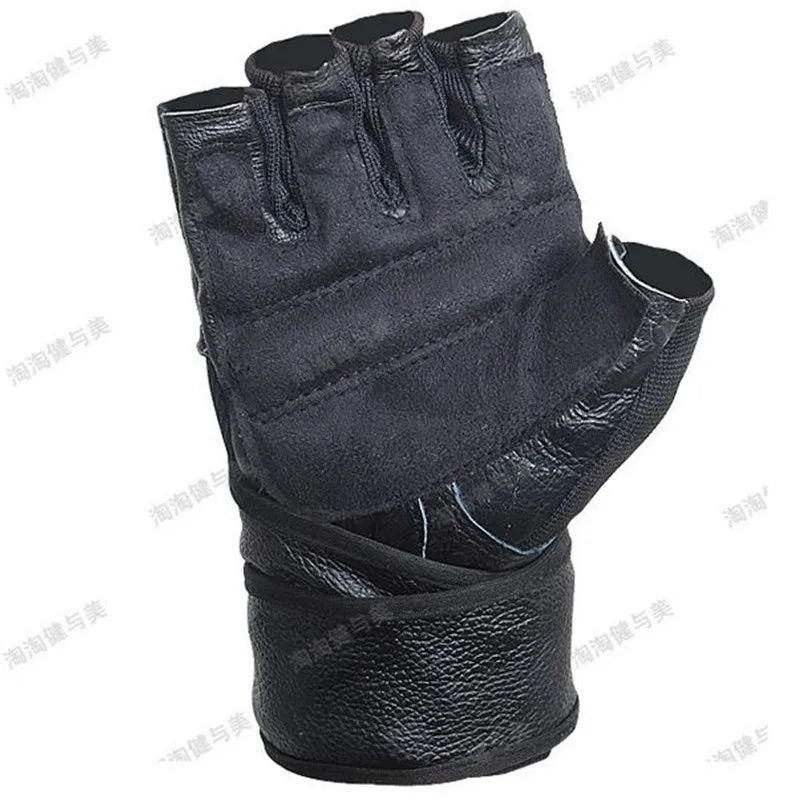 Men Black Leather Gloves