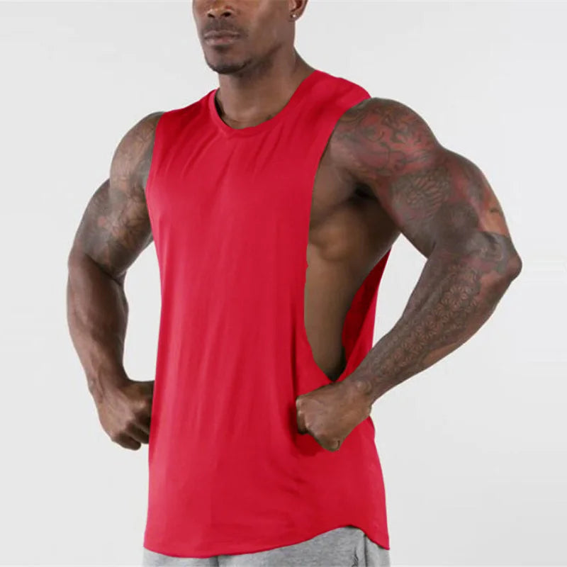 red Gym Vest