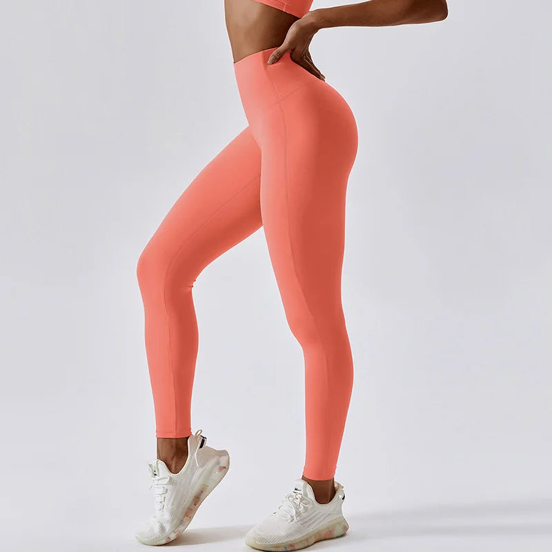 orange leggings