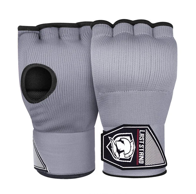 grey boxing gloves