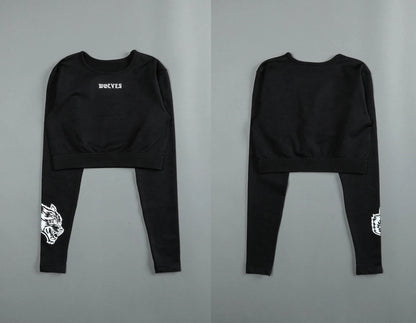 black long sleeve top