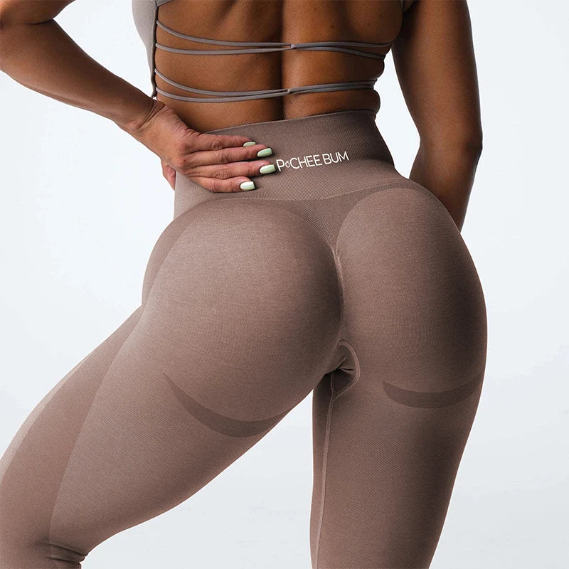 brown yoga pants