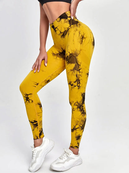 yellow gym leggings