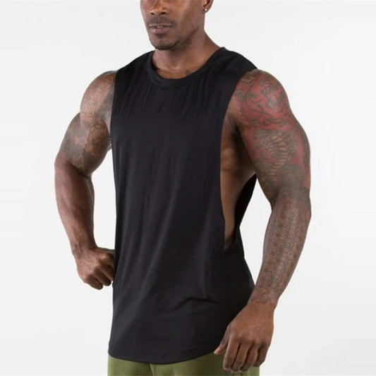 black Gym Vest