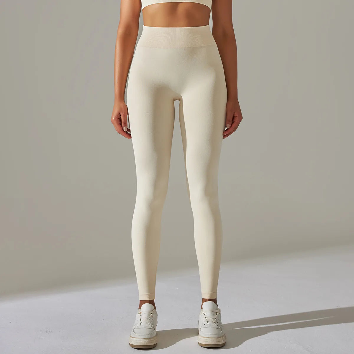 white yoga pants