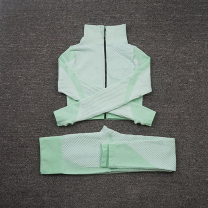 Three piece Stretch Yoga Suit