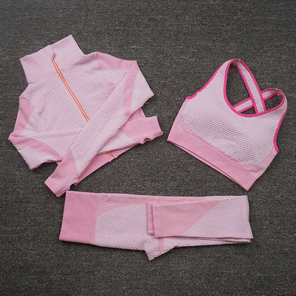Three piece Stretch Yoga Suit